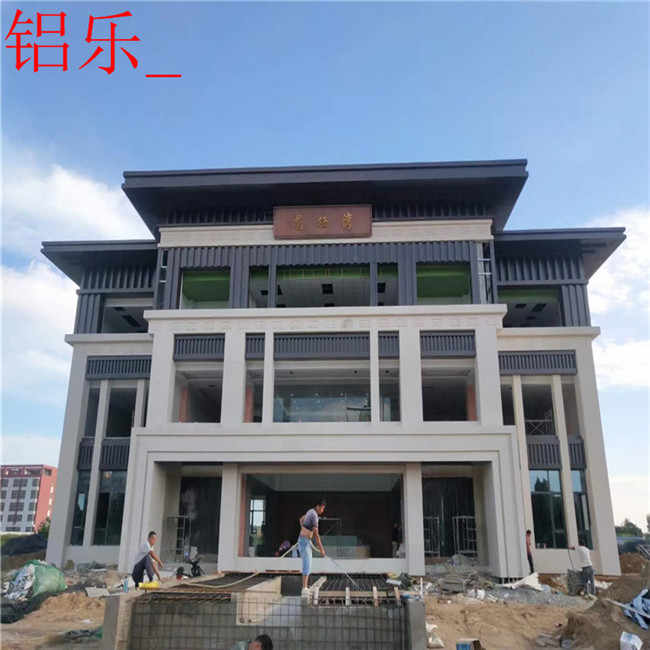 福建外墙铝单板，售楼部铝单板效果图